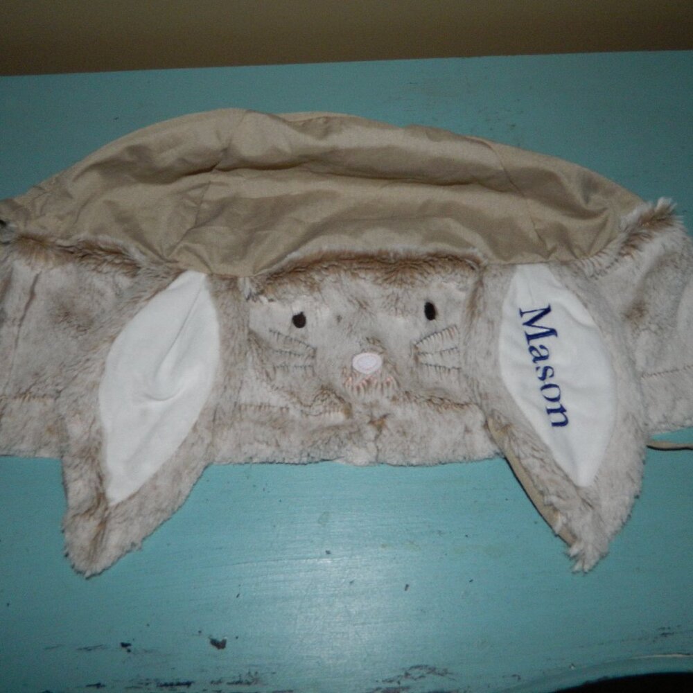 Pottery Barn Kids Long Ear Bunny Easter Basket Liner "Mason" Small (TT-33)